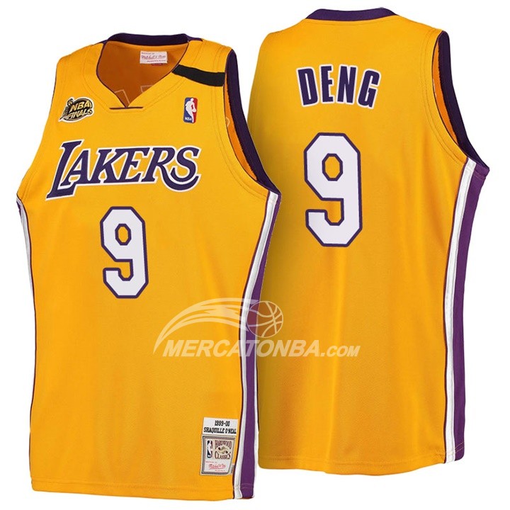 Maglia NBA Deng Retro Los Angeles Lakers Amarillo